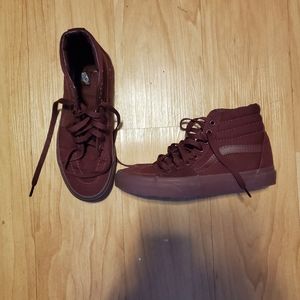 Burgundy vans